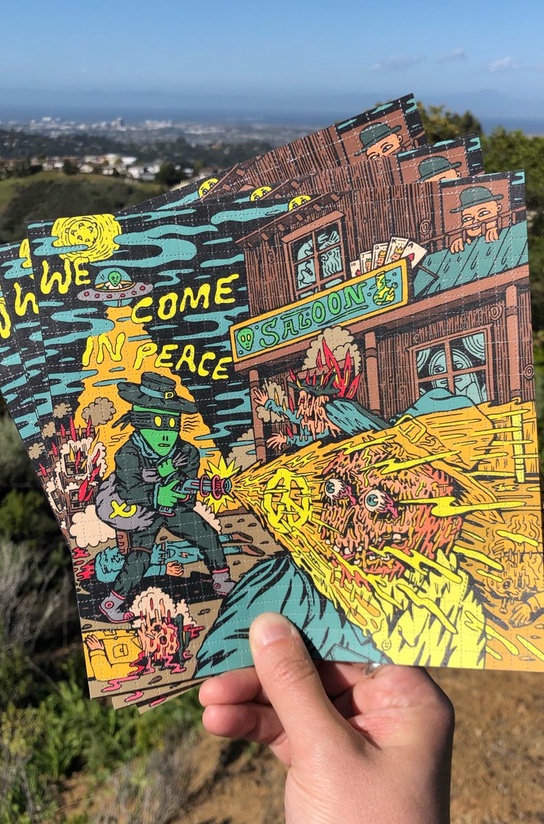 killeracid's tweet photo. We Come in Peace blotter prints https://t.co/YedcVQlD0t