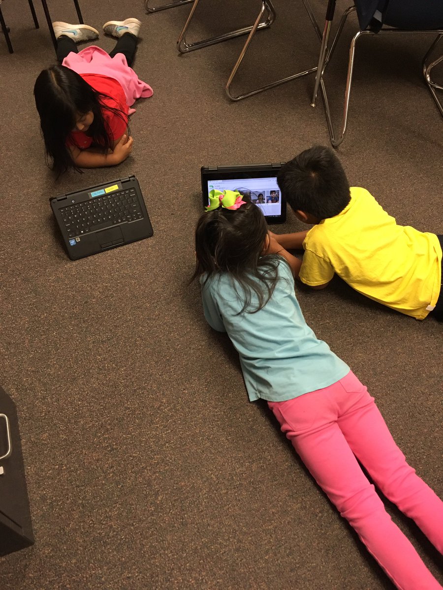 MrsZoglmann's tweet photo. First grade #ELL students reflecting on their connections to a story using @Flipgrid videos. #ESOL261 https://t.co/gR4k1zm7sG
