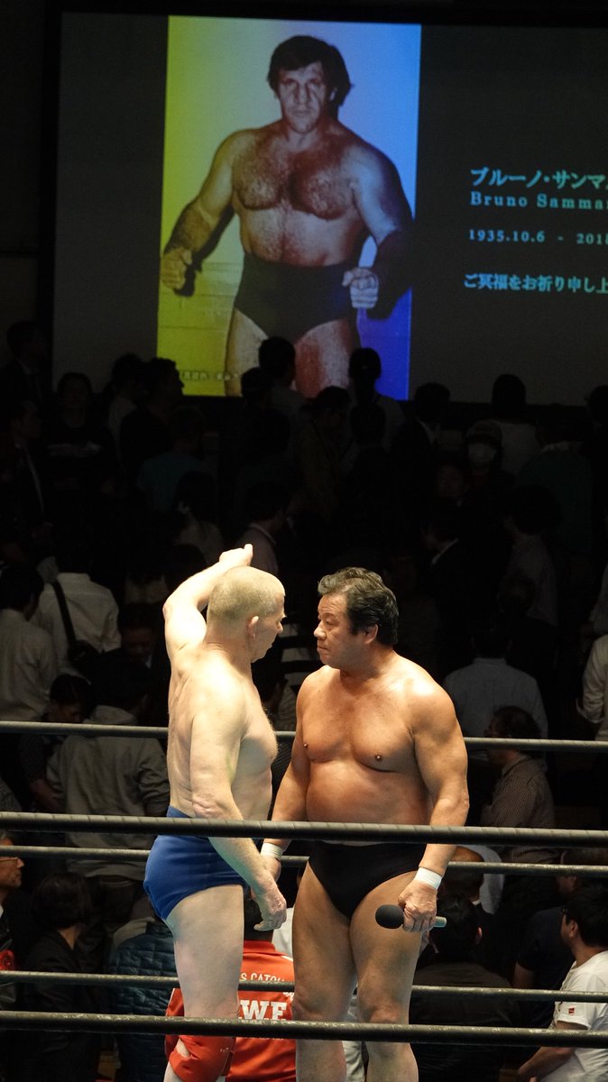 サー25号 Sur Twitter 2018 4 20 ボブ バックランドを見に後楽園ホールへ 金曜日の午後8時 テレビ朝日で 初めて プロレス中継を見た時 コーナーで小躍りしていた外国人レスラーが映っていました それがボブ バックランドです あの頃は家族全員でプロレス