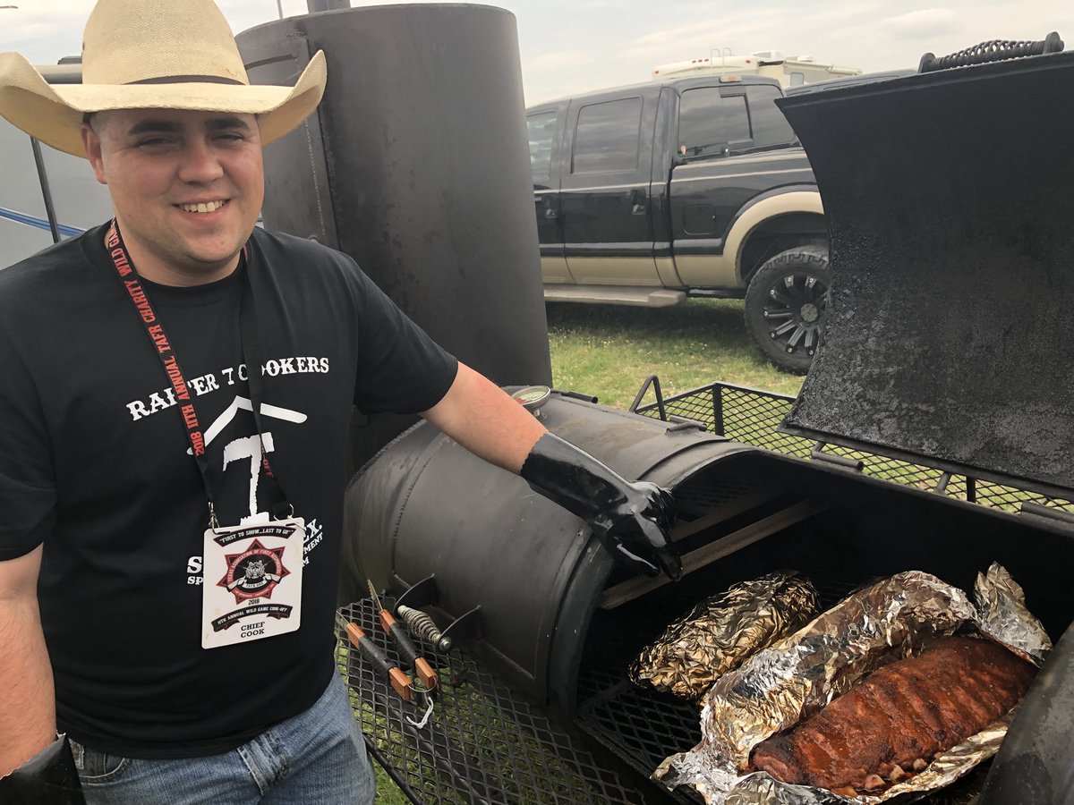 Springfdtx's tweet image. We are #SpringFireProud of our Rafter 7 Cookers who have fired up the pit to help Texas first responders in need of help themselves. #SpringProud