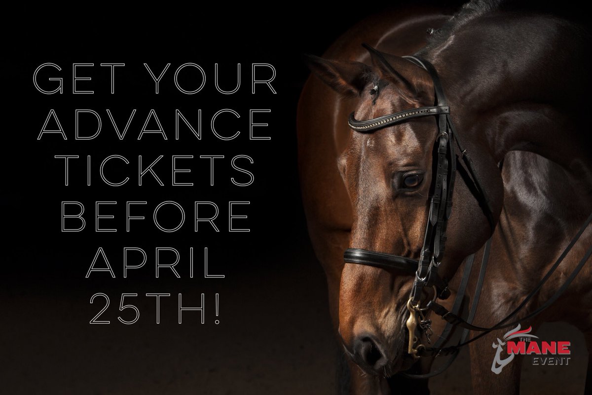 Make sure to buy your tickets before Wednesday for the Red Deer expo at <a href="/WesternerPark/">WesternerPark</a> next weekend! If you buy in advance, you save! Visit our website for more info! #ManeEventExpo