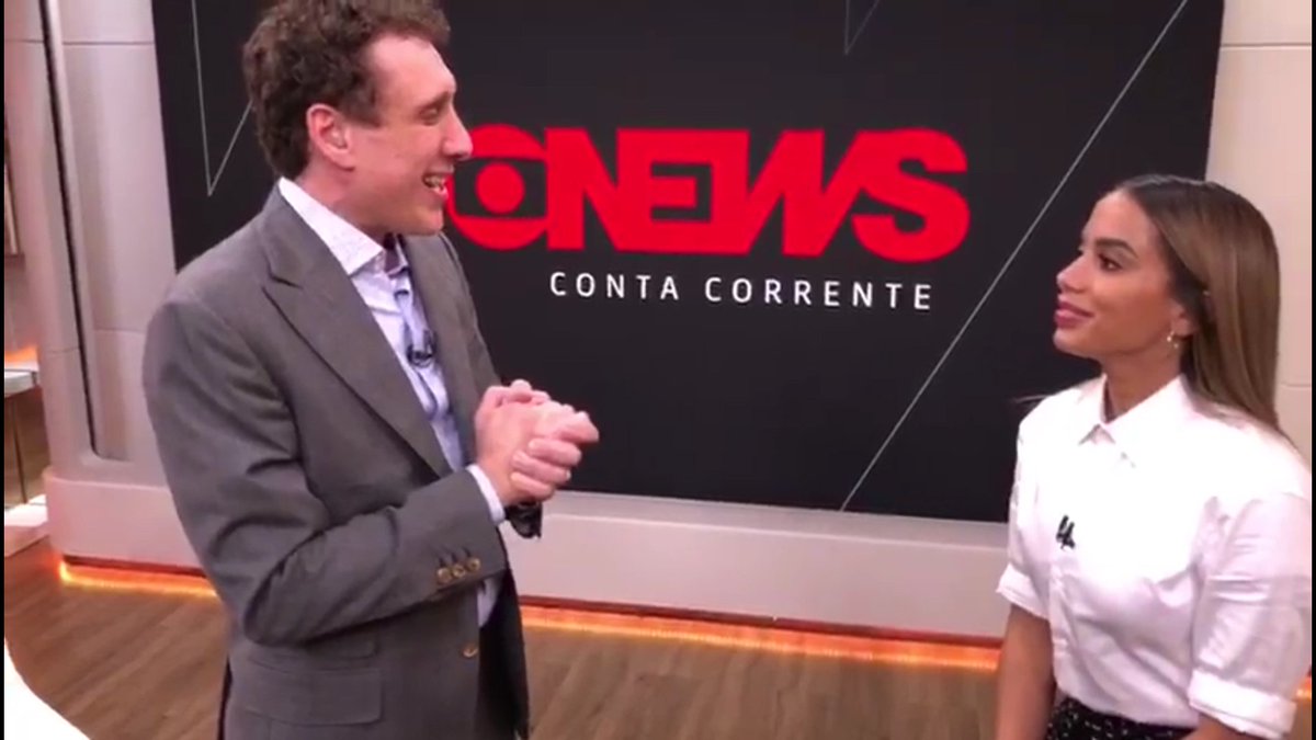 GloboNews's tweet photo. O #ContaCorrente está no ar e recebe @Anitta! Participe com a hashtag do programa! @samydana https://t.co/sIQ0CuvpSB