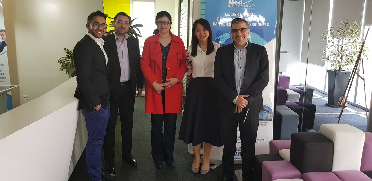 jess_limsy's tweet photo. We have a series of interviews today for our #cscmor12 assignment to discuss about #APEBI &amp; the current ICT offshoring status in Morocco. Fruitful conversations on a couscous Friday! ☺ #ibmcsc https://t.co/o2muxDc8yo