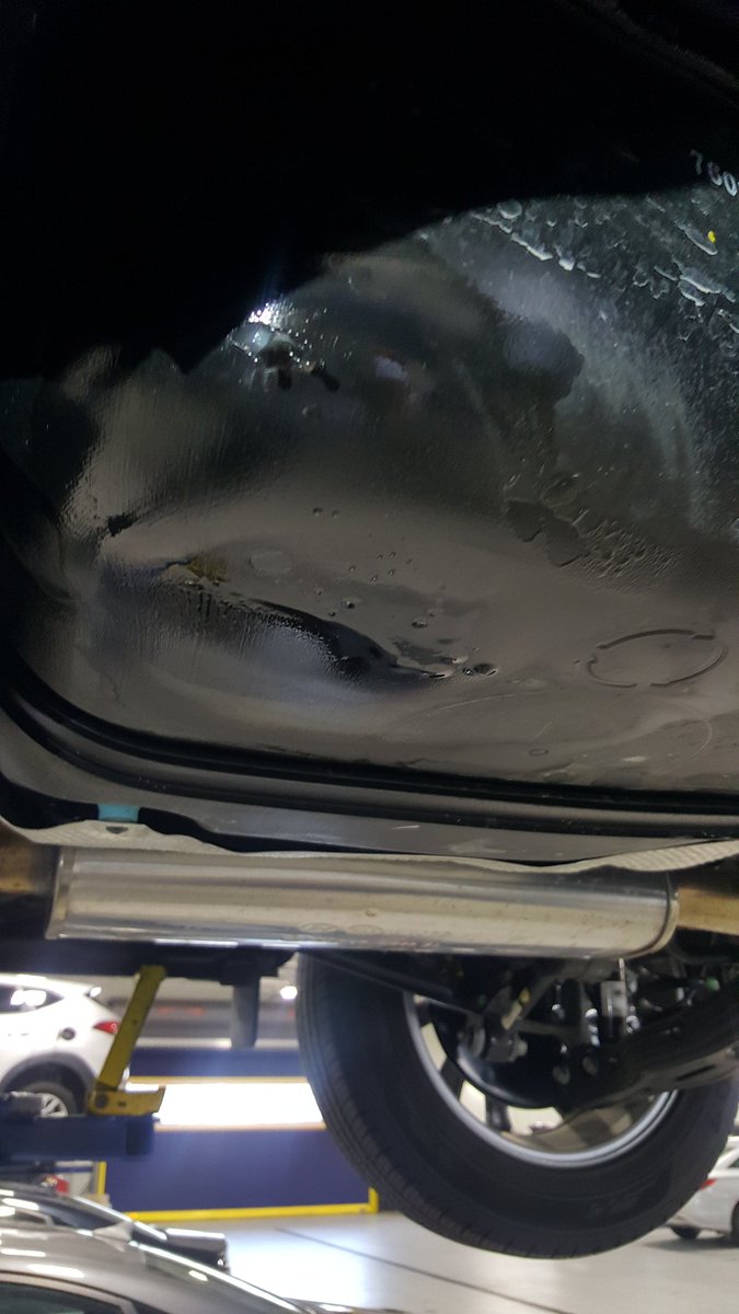 ipotemps's tweet image. @Hyundai I purchased a Tucson 4 months ago. I discovered a hole on the side of the fuel tank. @HyundaiDavie refuses to cover it under the warranty b/c they insist that I hit something creating a PERFECT HOLE. Nice to know the customer comes first!