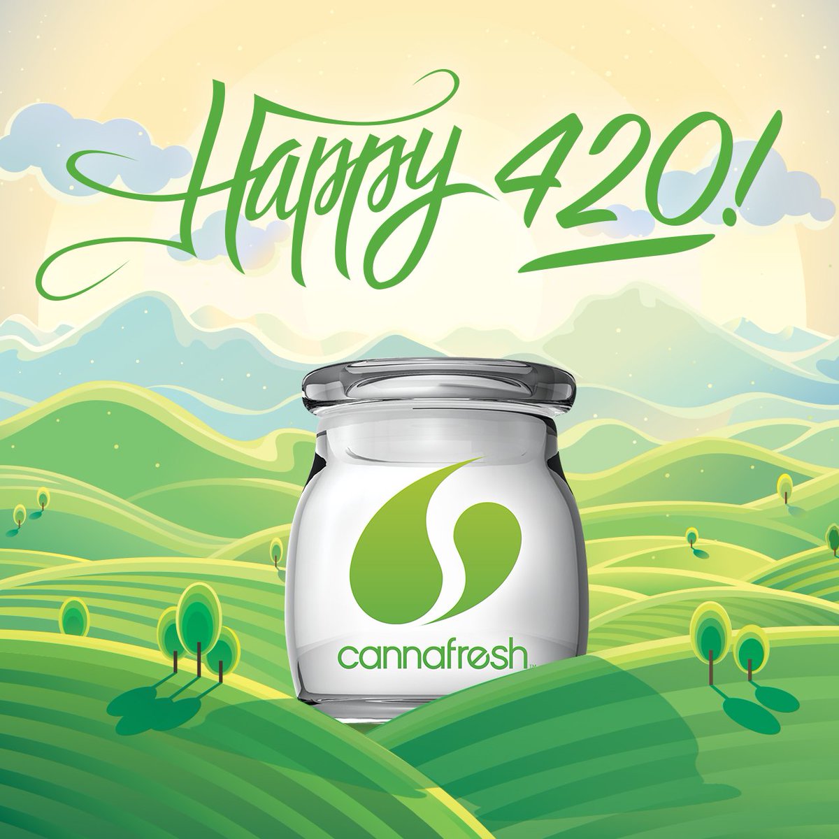 cannafreshbrand's tweet photo. Happy 420 from CannaFresh and the rest of your @Formula420 family!

#Cannafresh #cannafreshbrand #jar #medicalgradejar #medicaljar #customizedjar #fresh #keepemfresh #keepitfresh #dispensary #collective #smokeshop #headshop https://t.co/rtyOIO8ZRI