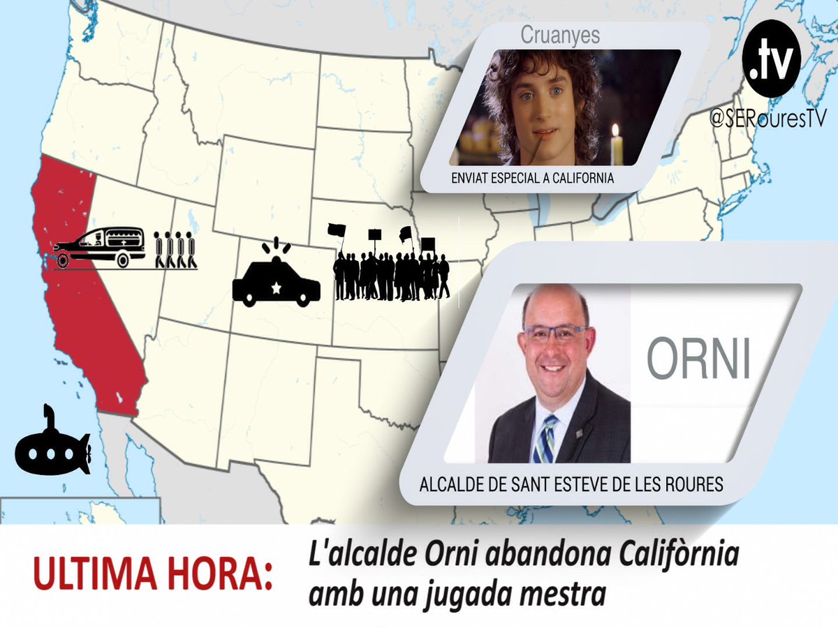 ⚠️#ULTIMAHORA:
L 'ALCALDE ORNI ABANDONA CALIFORNIA AMB UNA JUGADA MESTRA,ESPECIAL INFORMATIU A LES 22: 30h amb <a href="/PeriodistaSERtv/">Lluís Cruanyes</a> #SantEsteveDelesRoures
