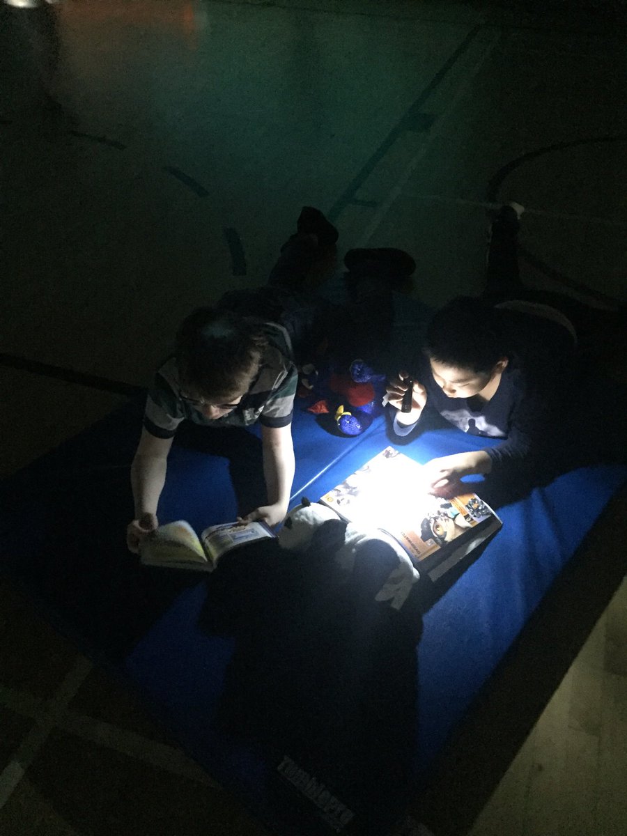 Today we are reading under the stars for our #earthday celebrations! Carrying on your traditions <a href="/tylerbo2/">Tyler</a> #sd36learn