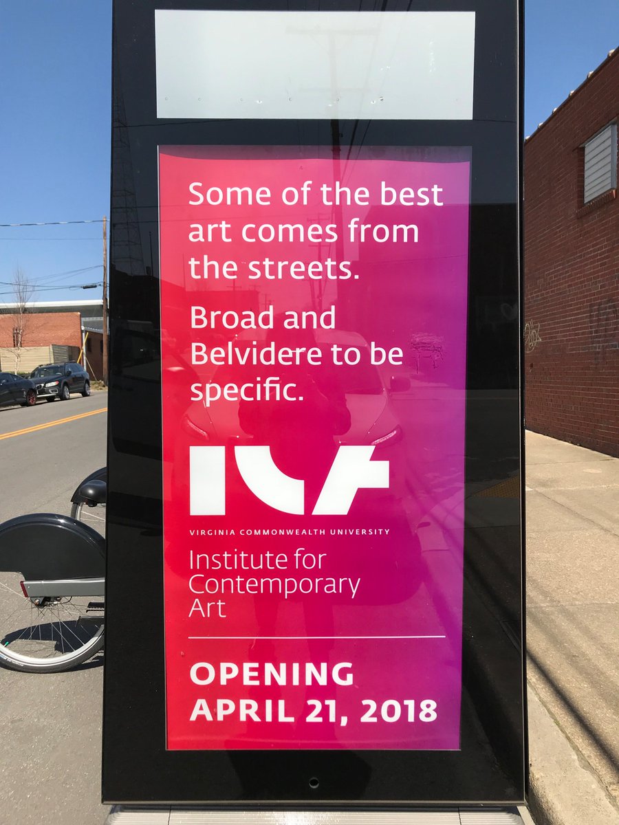 WCES_Results's tweet photo. VCU's Institute for Contemporary Art (ICA) opens this weekend! @_VCUevents #RVA Come for the visual arts and stay for the RIFF!  @RVAFilmFest 
https://t.co/rlStDDxAGf https://t.co/aq9qjOCKQe https://t.co/ZzrcGsmctU
