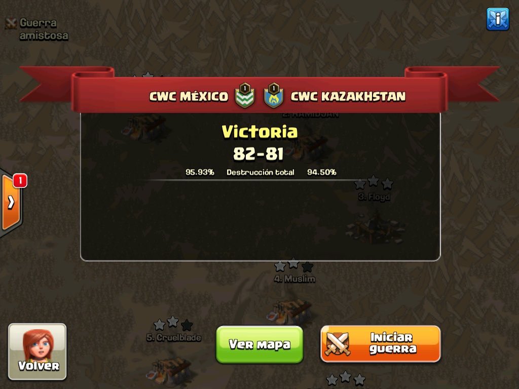 Felicidades <a href="/MEXICOCWC/">Selección Mexicana de Clash Of Clans</a>  🇲🇽❤️ Grandes chicos 😍❤️