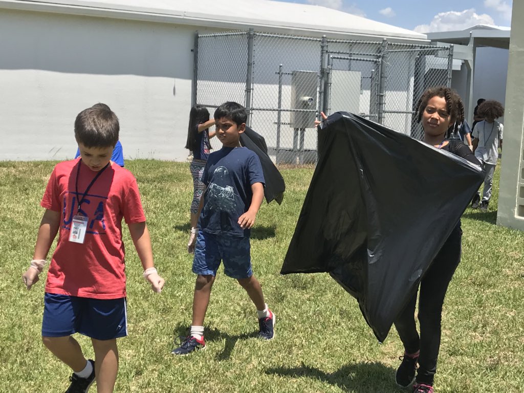 LearningVille's tweet photo. @newschester Celebrating Earth Day in advance by keeping our campus clean at Westchester Elementary! https://t.co/WxZz9j4Iav