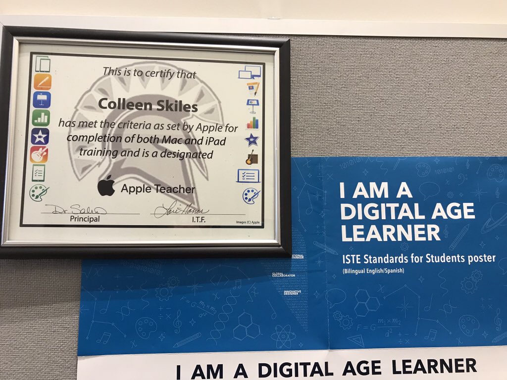 cskiles80's tweet photo. Thank you @AmySalvo and @kidtech13 this is awesome! #appleteacher #troysouth #digitalagelearner #finishstrongforteachers https://t.co/rYLljDlr4j