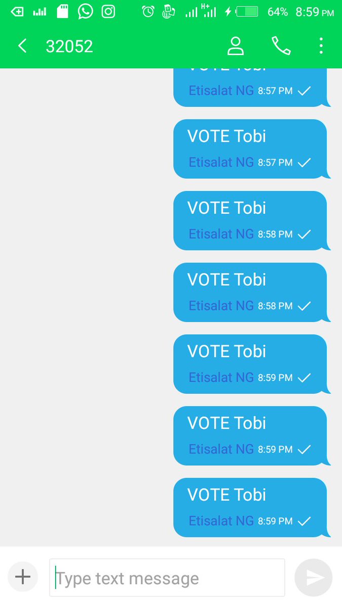 ThePsalms_NG's tweet photo. #BBNaija
Last minute vote! #VoteTobi https://t.co/AHOtwxPSfx