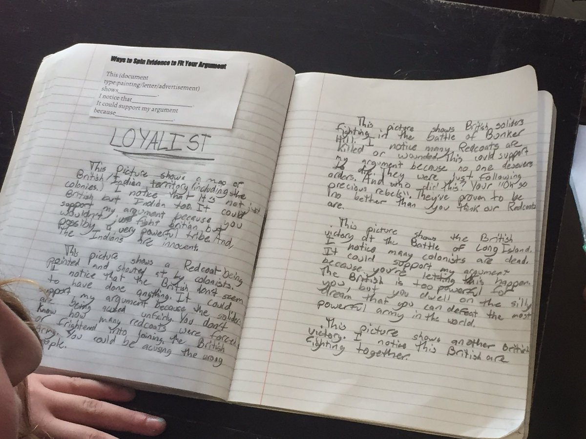 Winning4th's tweet image. Who's side are you on? Loyalists or Patriots? Gathering evidence for debate @TCRWP