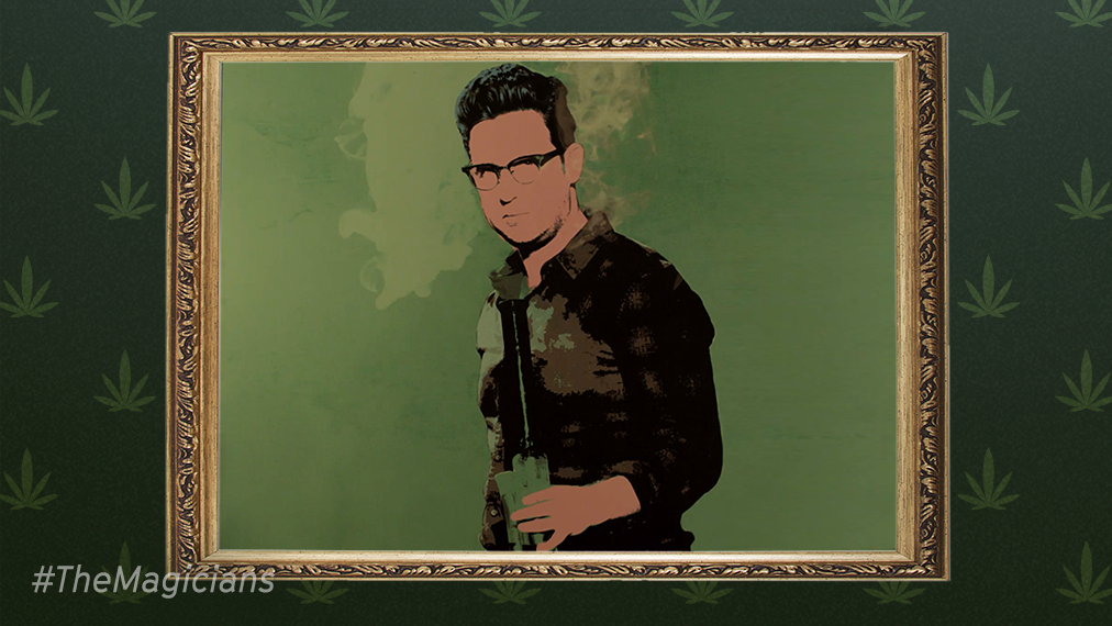 MagiciansSYFY's tweet photo. Paying homage to a short-lived Fillorian 💨 High 💨 King #TheMagicians #420day https://t.co/FQxRueeIIZ