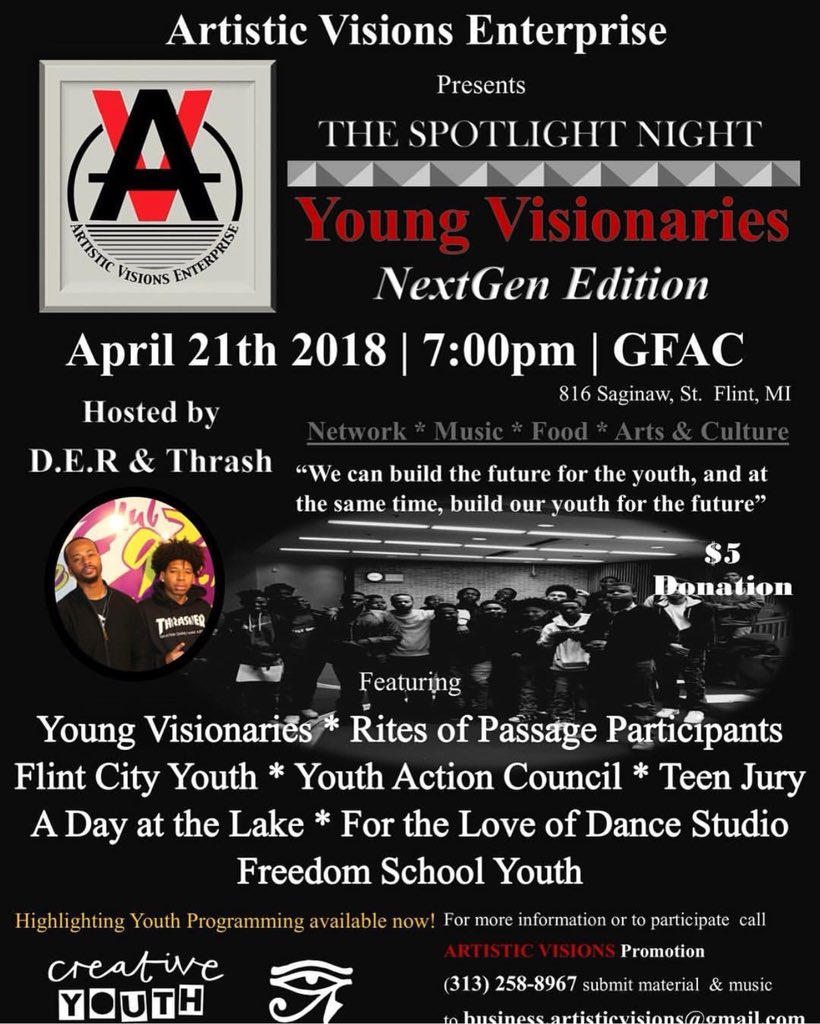 AffluentJB_'s tweet photo. At it again @avisionarye Presents The Spotlight Light #YoungVisionaries Next Generation Edition! Hosted by @DER810AVE Saturday April 21 2k18 Greater Flints Arts Council 816 Saginaw St Flint Mi come support #AffluentJB will be performing Live Pull Up π#NoRapCheck 2.5 Out Now! https://t.co/PszFXA2VFL