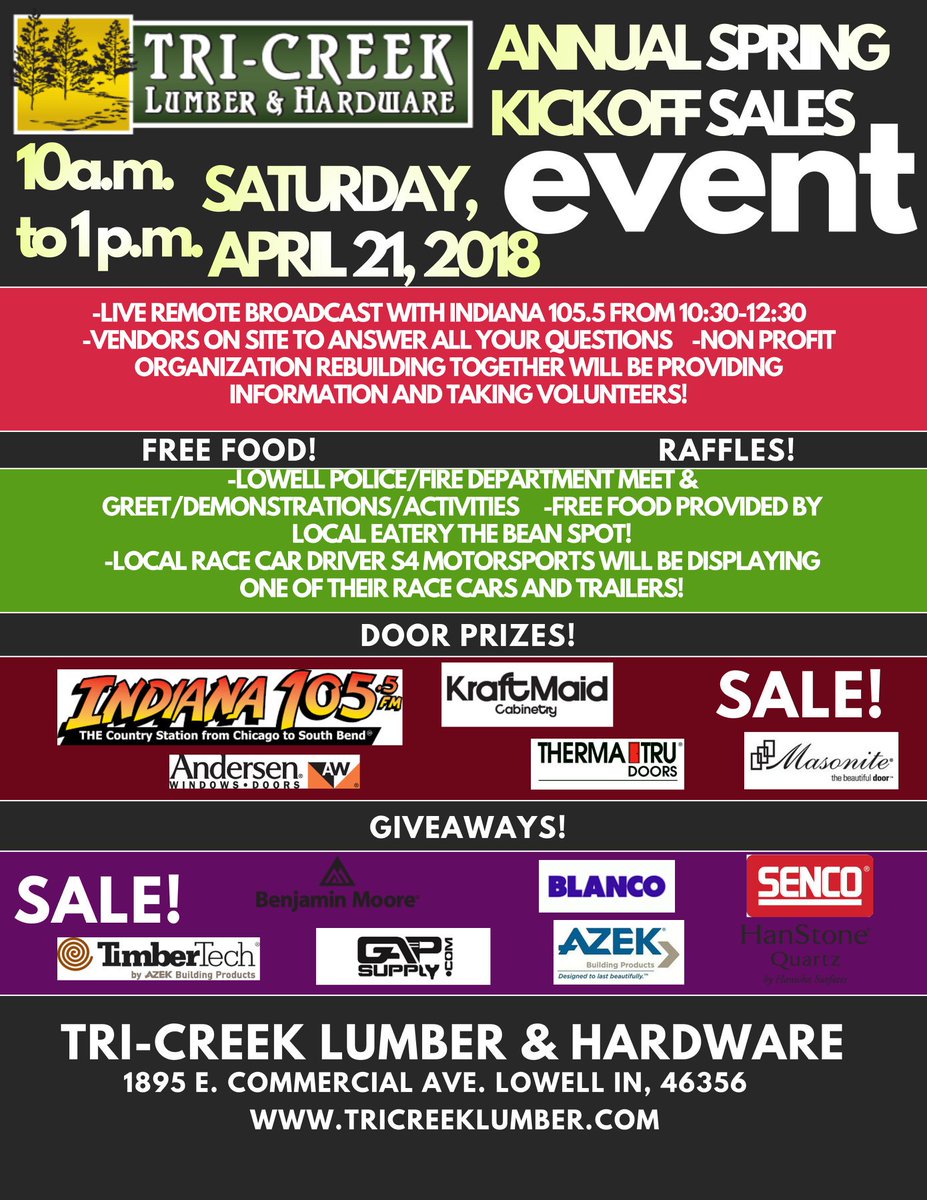 STALWARTweets's tweet photo. We will be supporting Tri Creek Lumber &amp; Hardware in Lowell, IN this Saturday from 10-1 showing off @HanstoneQuartz latest collection, the Boutique Collection! #HanStoneQuartz #countertops #kitcheninspo #remodel #BoutiqueCollection https://t.co/5C5weMJ1Sg