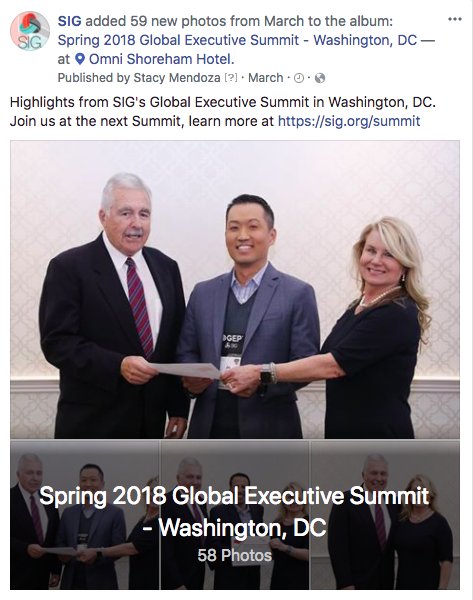 SIGinsights's tweet photo. Check out the #SIGSpring18 highlights! Follow us on Facebook to see more! https://t.co/cBrIXfdGtk https://t.co/91UEblhpCW