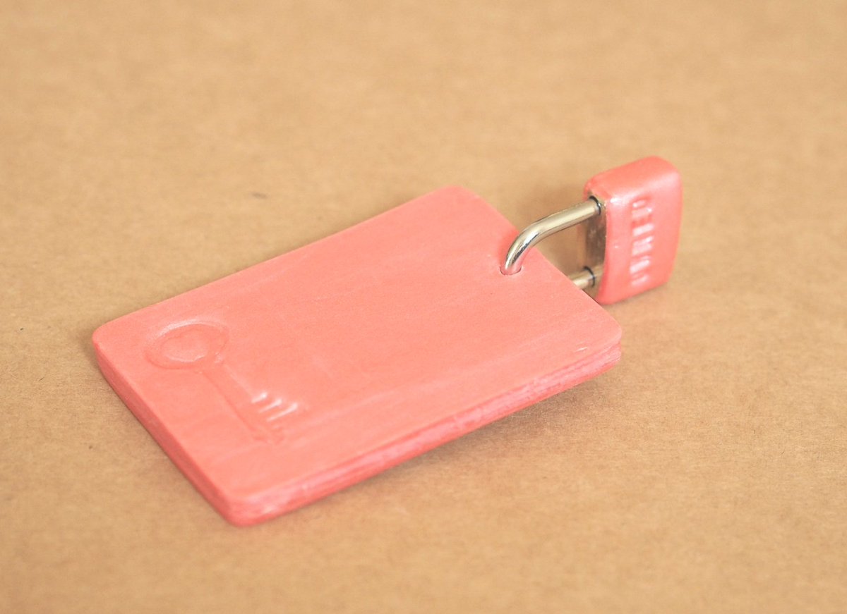 Goddess_Summer_'s tweet photo. Spending my afternoon getting crafty to create something for all my boys who have integrated locks or need a place to secure their emergency key. The key slides in and is secured by either a small padlock or a plastic numbered lock to hold it in place. #Chastity #Keyholding https://t.co/D1Bq60FYmG