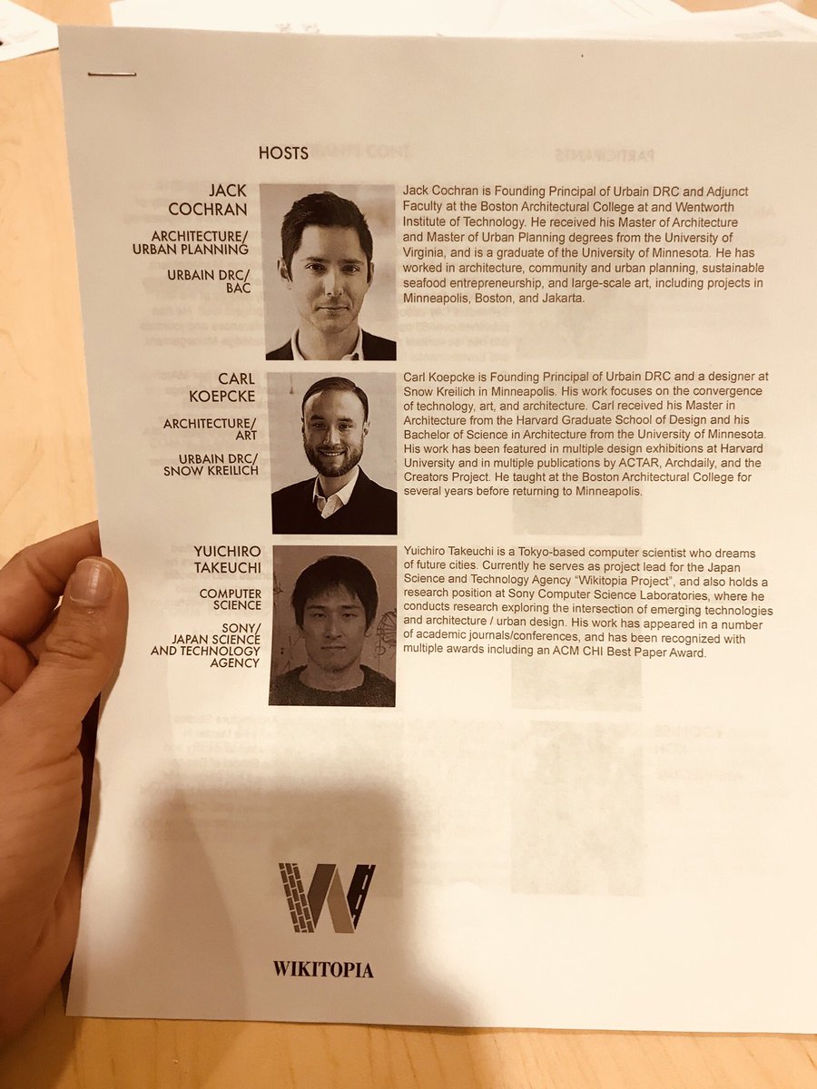 GrlUNinterrupt's tweet photo. What a fantastic #Wikitopia afternoon at #BAC thanks to these hosts! “Could the city be designed as Wikipedia?” Thanks for inviting us to collaborate thoughts on #tactileurbanism! @BACStudentLife @bp_713 @newurbanmechs @LeersWeinzapfel @BSAAIA @SasakiIncubator @SenseableCity https://t.co/N2Quwf0nGM