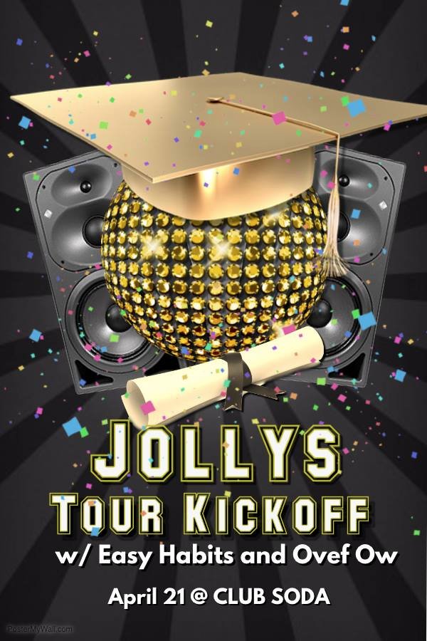 Tour kickoff @ Club Soda tomorrow night w/ Easy Habits, @Ovef_Ow, and @revgusto!  Come out and tell Josh how much you love his flyer.
facebook.com/events/6045771…