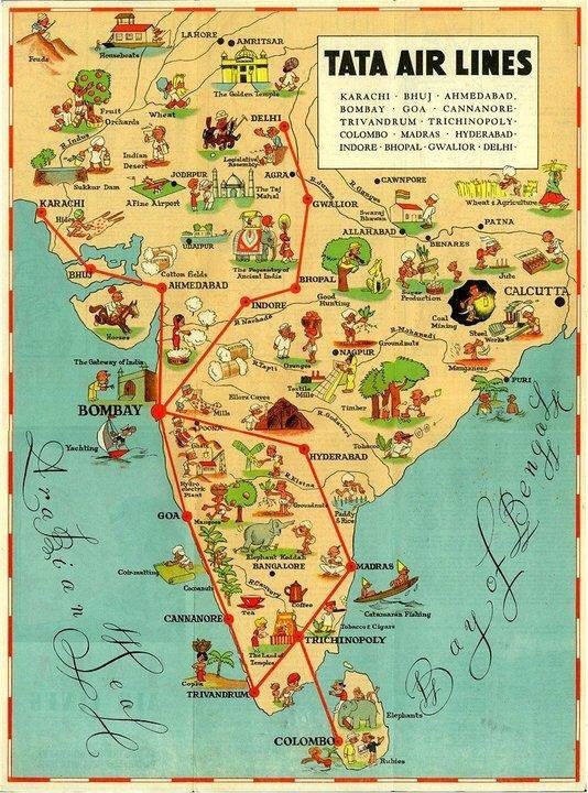 rcc_pipes's tweet photo. An old TATA Airlines (now Air India) ad https://t.co/9OUgSN3Umr