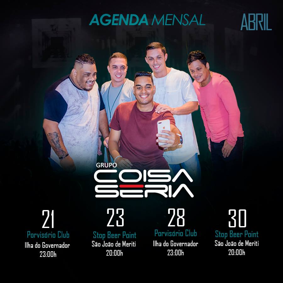 GrupoCoisaSeria's tweet image. 🎤 Confere Galera #GrupoCoisaSeria
Curte e Retweeta 
Fica ligado que tem novidade chegando
Acompanha e segue 👉 2018 PROMETE 👈
facebook.com/grupocoisaseri… … … …
instagram.com/grupocoisaseri… … … …
#pagodebom #musicabrasileira #novidade2018 #pagodedeamigos #agenda2018 #Pagodetop