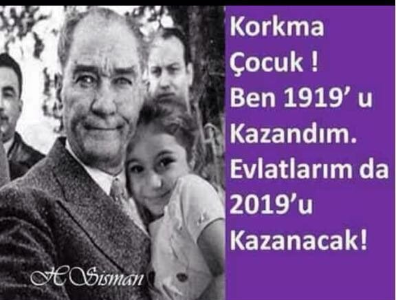 Yaşasın Atatürk, yaşasın Türkiye, yaşasın İYİlik, varolsun misak-ı milli!
Çok güzel bir canlandırma.
