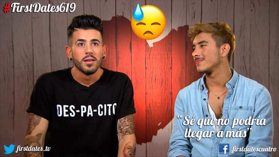 firstdates_tv's tweet photo. Diego va con la verdad por delante en modo martillo y David seguirá con su postureo y encantado de la vida #FirstDates619 https://t.co/K7ZrmLUOps https://t.co/3wxW49EPFx