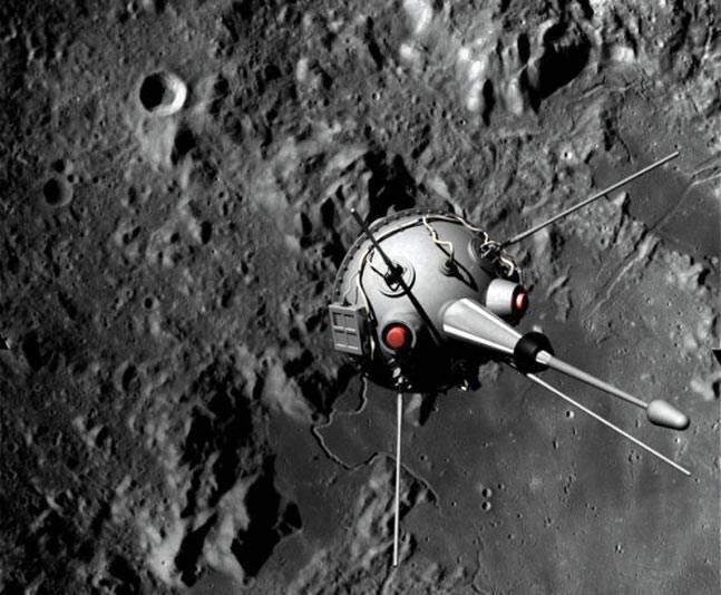 SpaceUssr's tweet photo. Luna 2 hit the moon! Nobody’s up here🤔 #wyaUSA https://t.co/kwgDsnaBpT