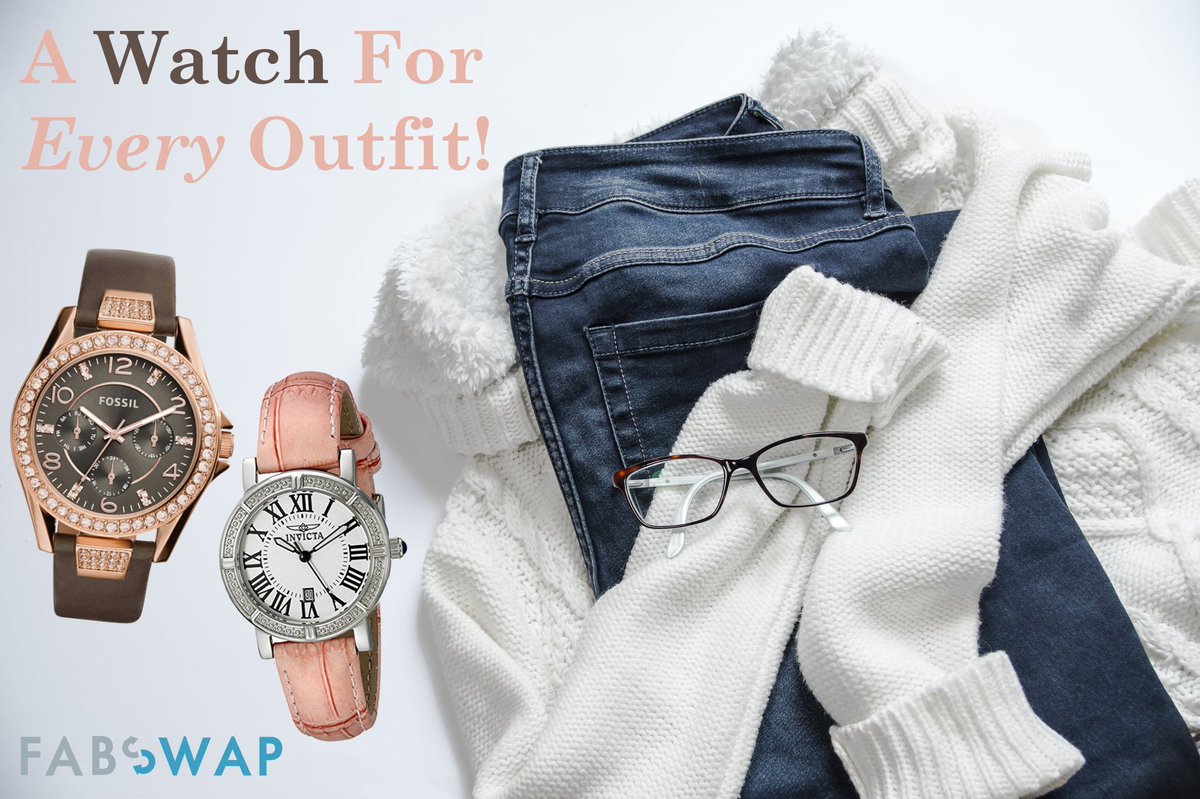 FabSwap's tweet photo. Need to complete your outfit? We've got a watch for that! #FabSwap #fashionista #watches https://t.co/7v4WAmHOOi
