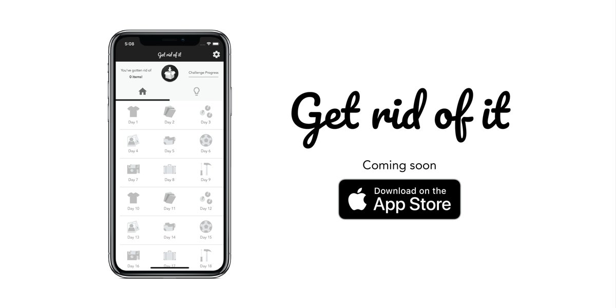AppGetridofit's tweet image. Get rid of it is coming soon to iOS! Stay tunned!

#getridofit #iOS #minimalism #declutter #indiedev #minsgame #app