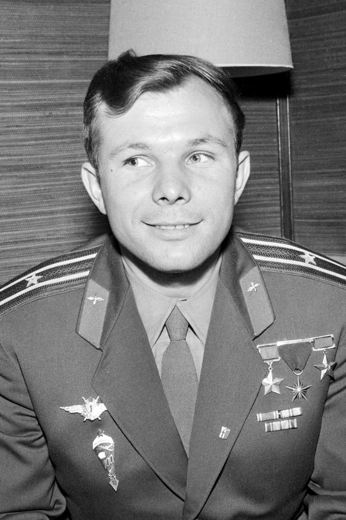 SpaceUssr's tweet photo. YURI GAGARIN the first ever man in space!!! #leftusainthedust https://t.co/357NJwHG13