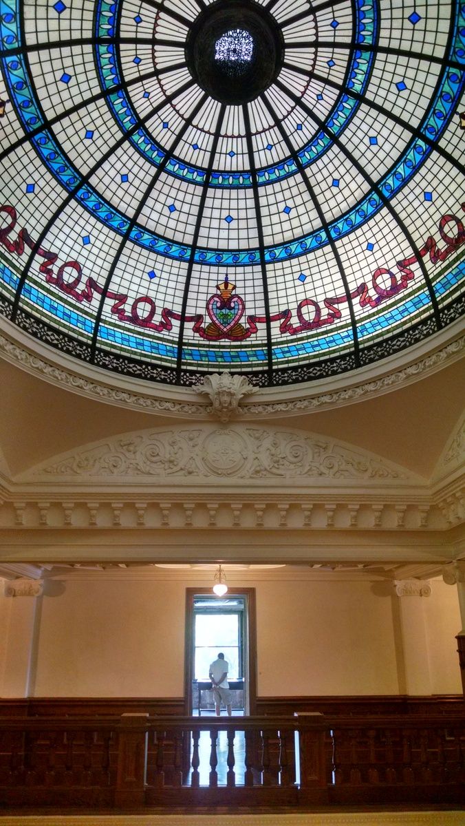 Boldt Castle on Twitter "When the stained glass dome was completed it
