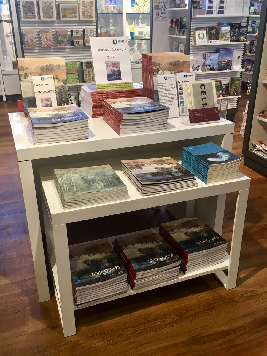 clarebest1's tweet image. @AytounEllis @LittleToller @WaterlooPress @drsimonjenner @FrogmorePress @MichaelaSian Look at this delectable table of books @StBarbeMuseum shop for the #Springlines show!