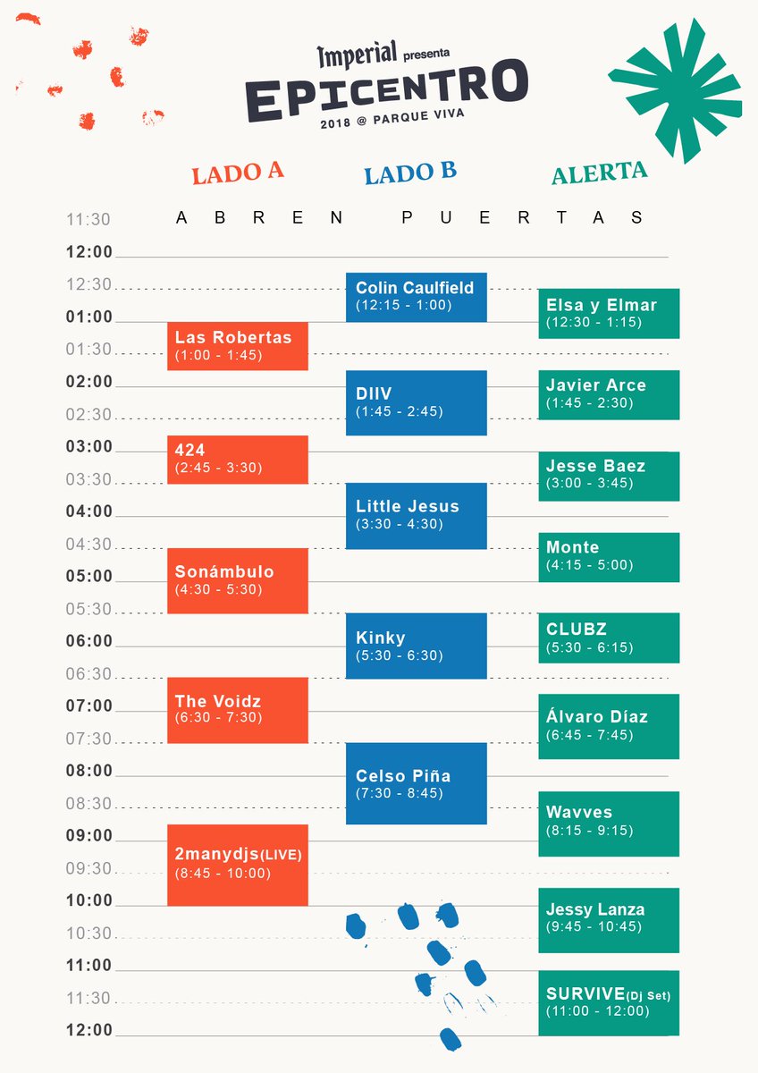 Aquí los horarios para el domingo, más información en nuestro post en Facebook: facebook.com/festivalepicen…
