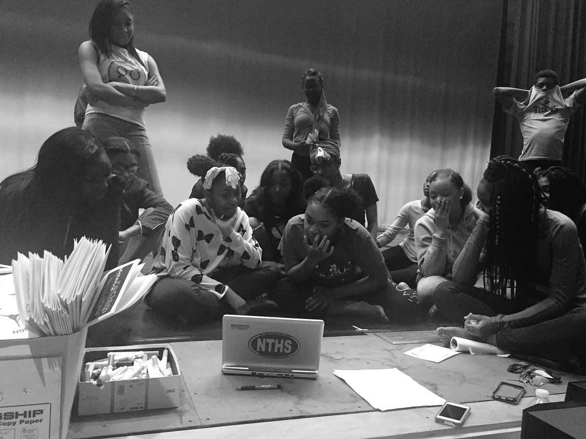 MrsDuncanNTHS's tweet photo. Dance 1 self-assessing a run of their concert dances. This was followed by notes and very particular cleaning. They are ready for next week's concert. Are you? #nthsdance #toughastitans #dance1 #alwaysgettingbetter #danceconcertready @MrMartinNTHS @BCPSDance https://t.co/hvHif68vRY