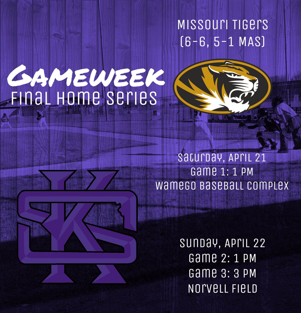 KStateClubBSB's tweet photo. It's #ClubCat Gameweek! Mizzou comes to town for a huge three-game set! https://t.co/NgyoWm9fj0