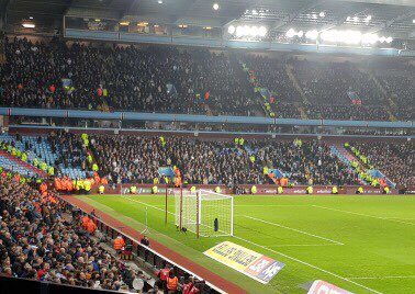 Leeds United fans at Aston Villa #LUFC #AVFC