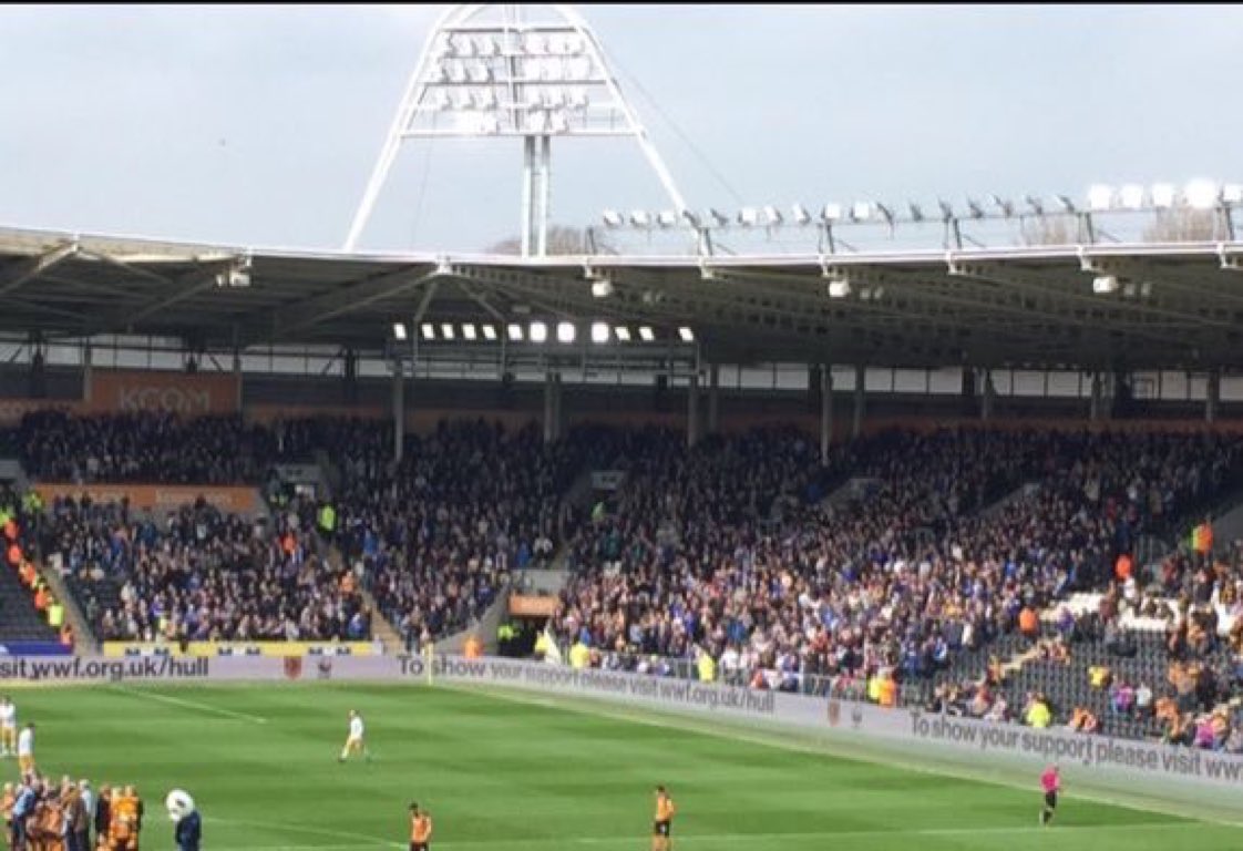 2300 Sheffield Wednesday fans at hull city #SWFC #HCAFC