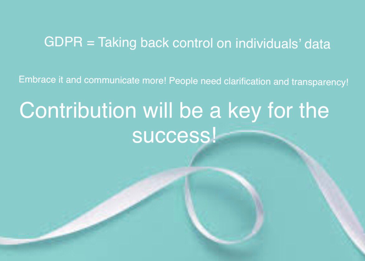 #GDPR, #dataprotection