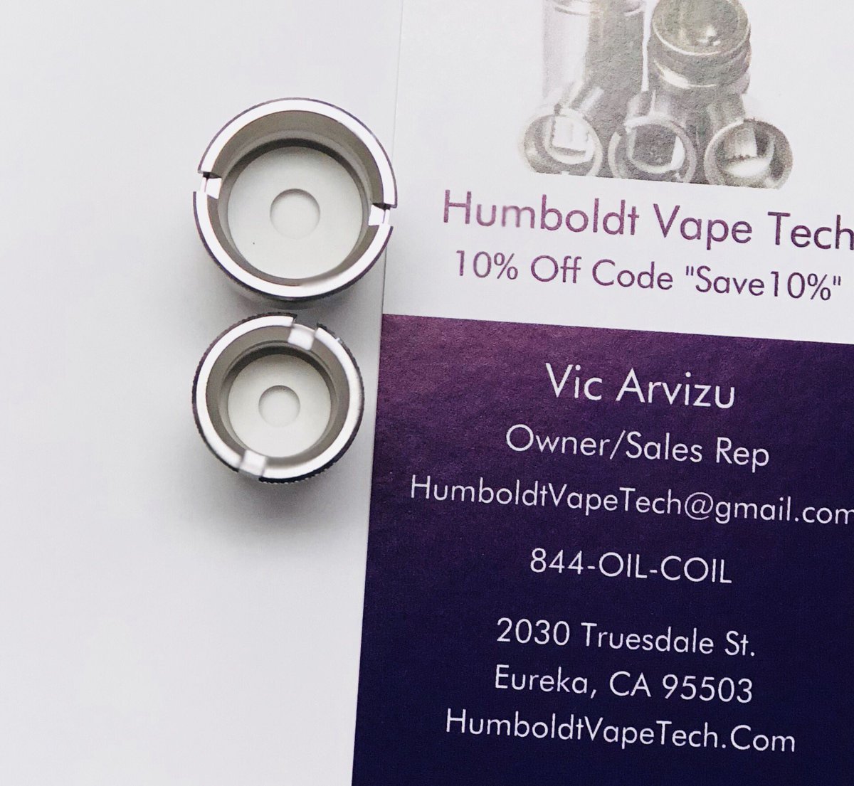 HumboldtVapeTec's tweet photo. Donut coils are back in stock! And the 420sale is still going on, make sure to check it out!                     https://t.co/GNeGuMCDmi                          #HumboldtVapeTech #Vic #HVTarmy #Sai #Sequoia #CeramicDonut #420 #Vape https://t.co/wXR8iG1WFf