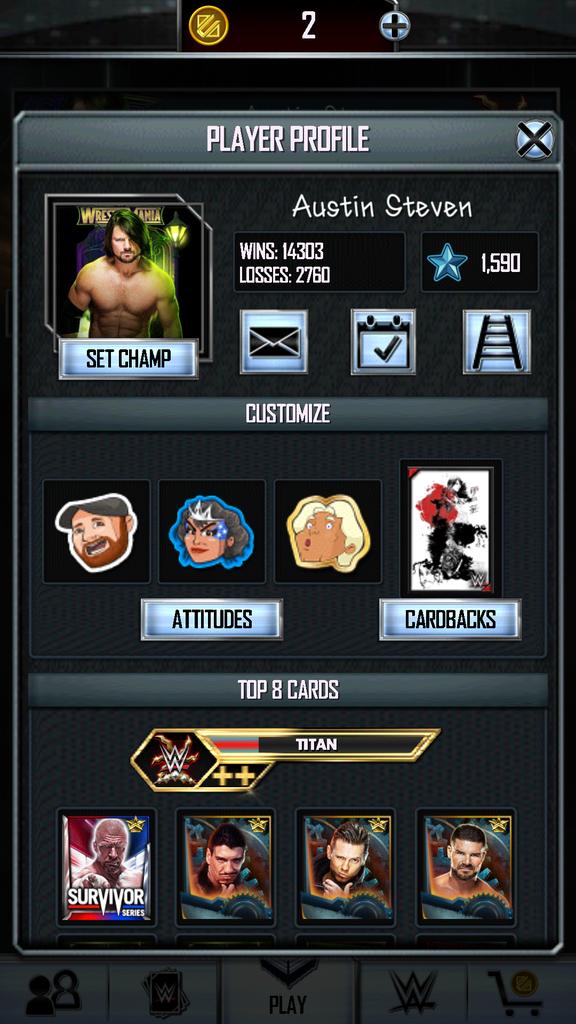 AustinstevenWWE's tweet photo. @prscooby18_geo I'm only Titan plus but I'm active https://t.co/pEbR7L2F2d