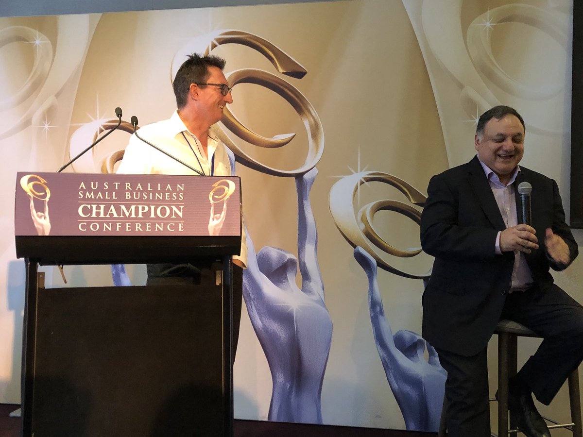 CAforecasting's tweet photo. @champcon18 #sbc2018 and now we here from the man we know and love, Mr Steve Loe. Thank you Steve for growing and leading #PrecedentProductions for the last 30 years. You have made a difference to thousands of Australian small businesses @Business_Champs https://t.co/vT8YfIUVGD