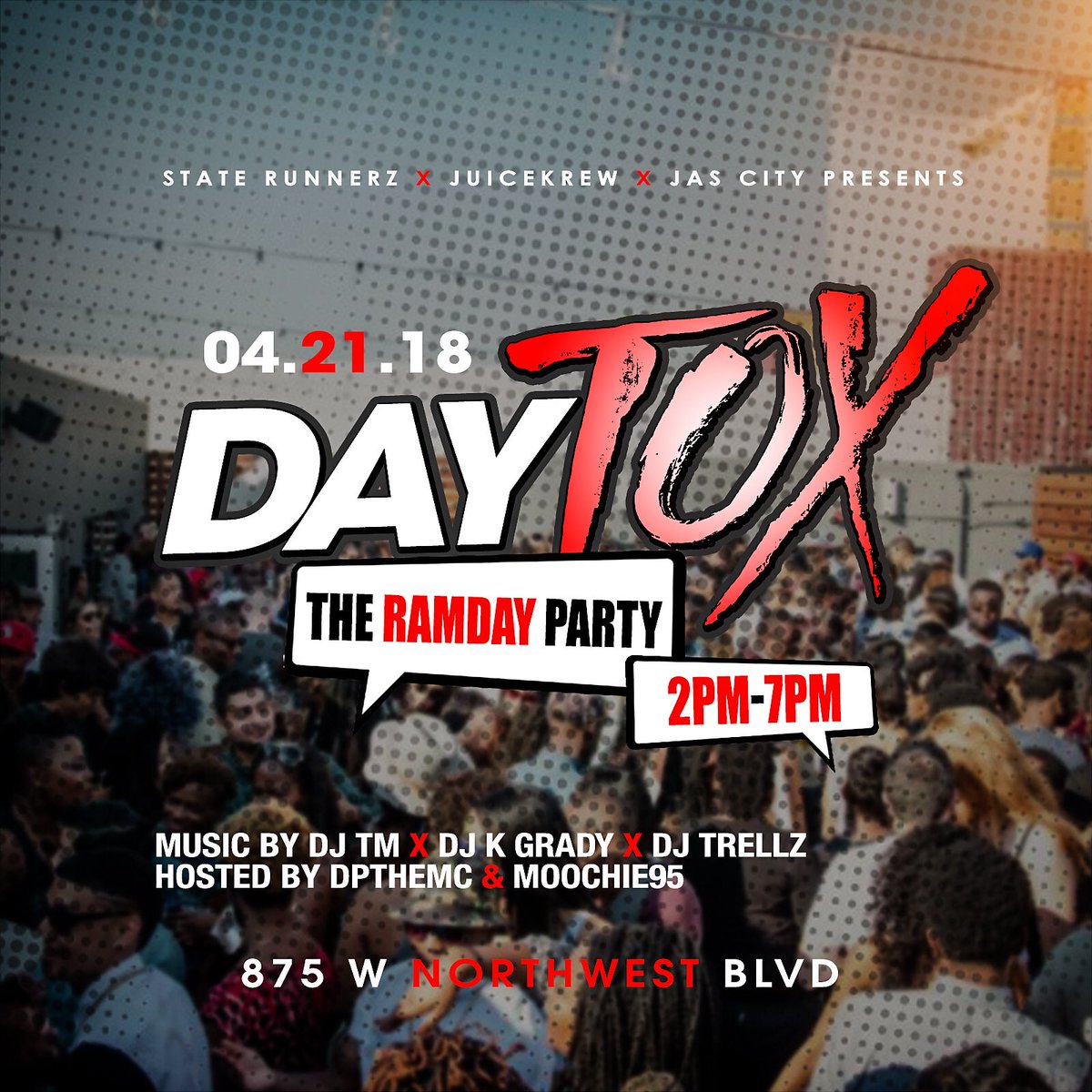 TreMonJamal's tweet photo. #WSSU 21+ 🚨
TOMORROW
#DAYTOX: The #RamDay Party
DRINKS SPECIALS
2pm to 7pm
MUSIC BY: ME x @DJKGRADY_JC x @DJTrellz336
HOSTED BY: @Moochie_95 x @DPtheMC
$5 Tixs Available
https://t.co/t6ndLDHFfP https://t.co/hpP8AeMOYL