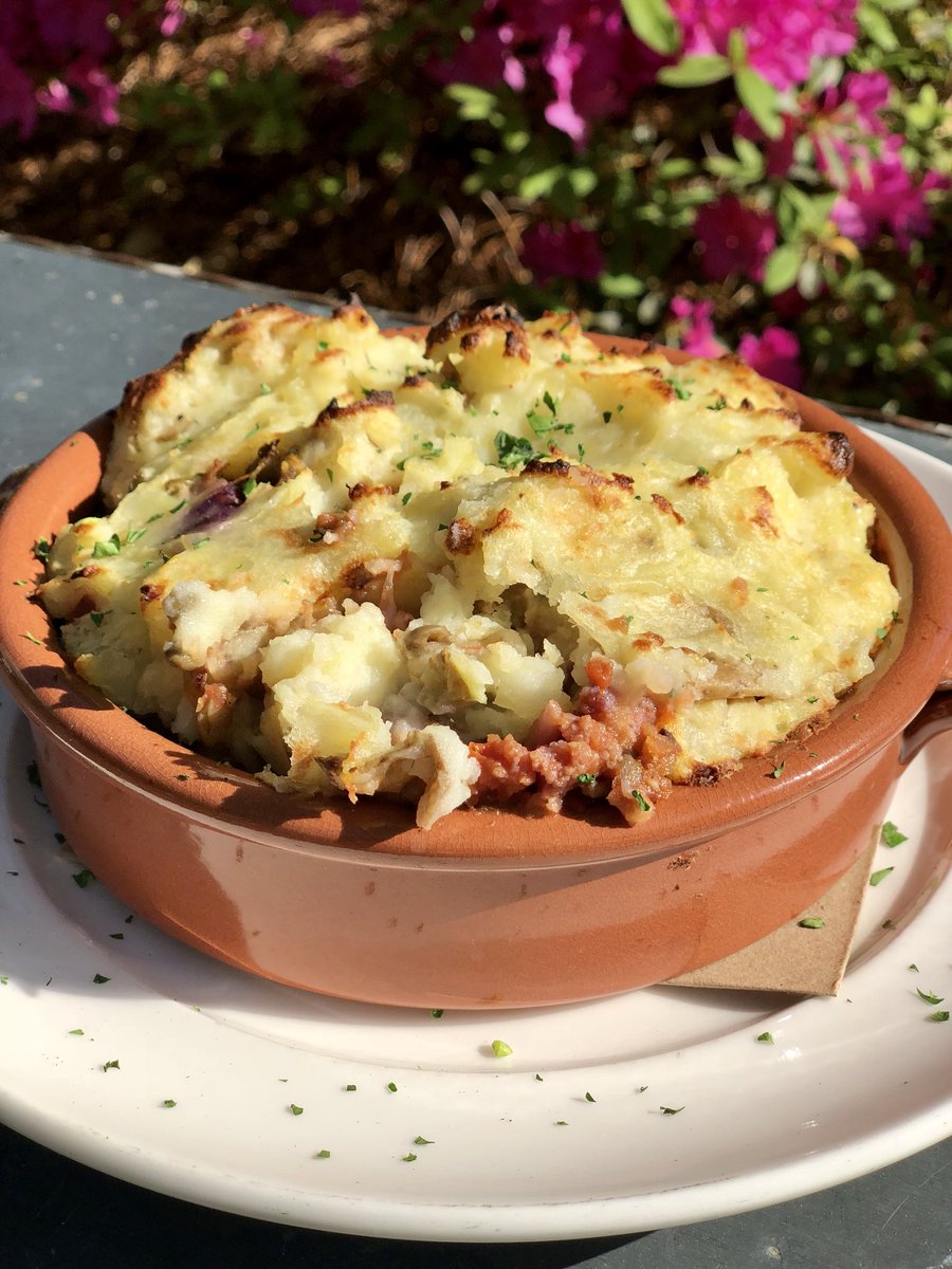 “We are Sheppard’s of Vegetables!” Our Vegan Sheppard’s Pie with Tri Colored Cauliflower, Lentils, Tomatoes &amp; a Coconut Milk Mashed Potato @bullcityvegan <a href="/bitesofbullcity/">Bites of Bull City</a> <a href="/BestofDurham/">Durham Picks</a>