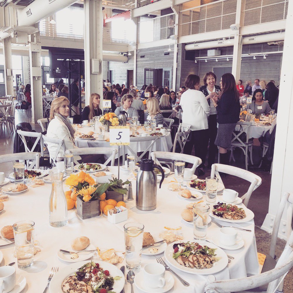truetalentgroup's tweet photo. Today we attended @dfstwincities Sweet Success Luncheon - so much inspiration filled the room.

"Never look down on a woman unless you are lifting her up."

#sweetsuccesslunch #dfs #dfstc https://t.co/eE4GYe6CRJ
