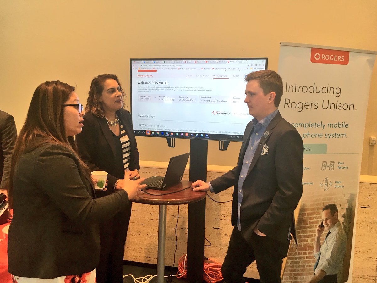 RogersBiz's tweet photo. Thank you @digital_mainst for hosting #DMSF18 today & to all the guests who visited our #RogersUnison demo! #SupportLocal https://t.co/KXpSe5wfHM