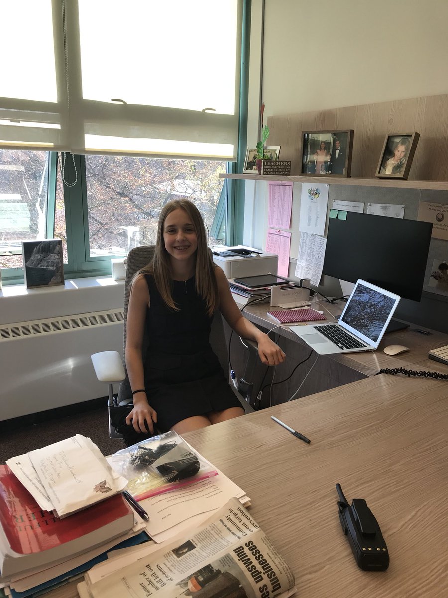MrsMTroy's tweet photo. Student-teacher switch day at SMS! Fun learning from our kids! #ScarsdaleMSPride https://t.co/cMYblMv6Zz