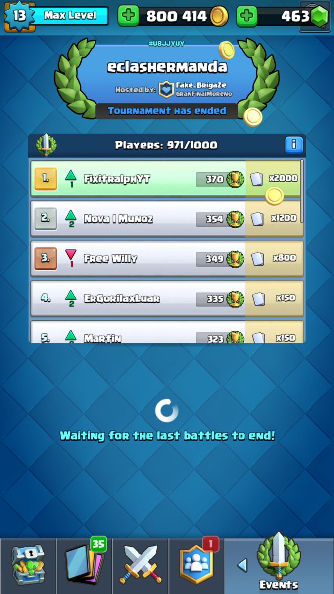 Fixitralph's tweet photo. GG a todos, gracias por el torneo @eClasher_News #LiquidOP https://t.co/lX7g66jC6H