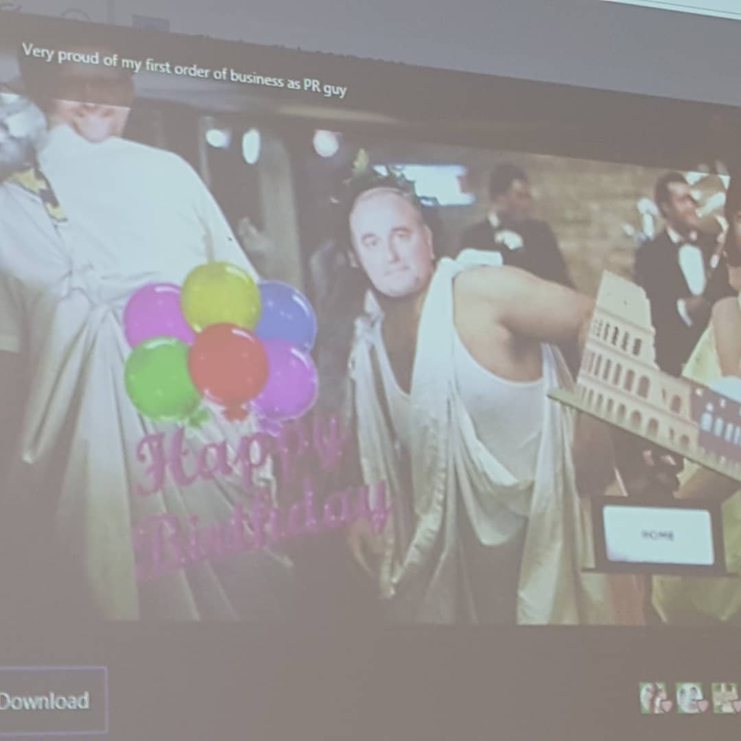 apistone's tweet photo. Notre Dame #Classics Club had a 2771st birthday party for Rome today! #TeamRomulus cleaned up in Classics Jeopardy! https://t.co/GDuTGkPsNZ
